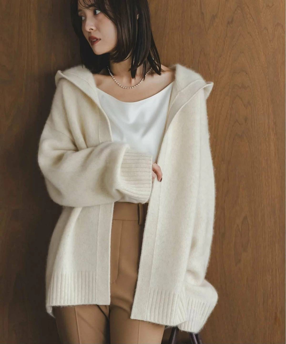 NOBLE YAKフーディーカーディガン