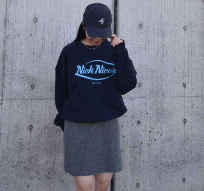 NICK&NICOLEのオリジナルスウェットコーデ