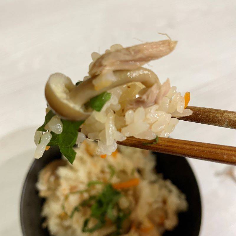 いなば公式の「ツナときのこの炊き込みごはん」のレシピ