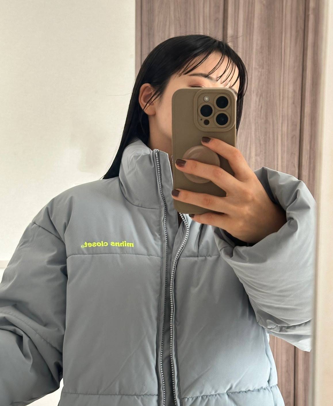 「mihns closet」のパデッドショートブルゾン