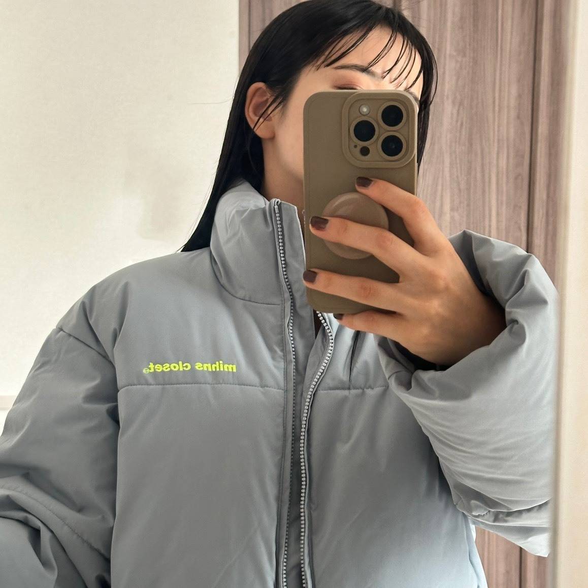 「mihns closet」のパデッドショートブルゾン