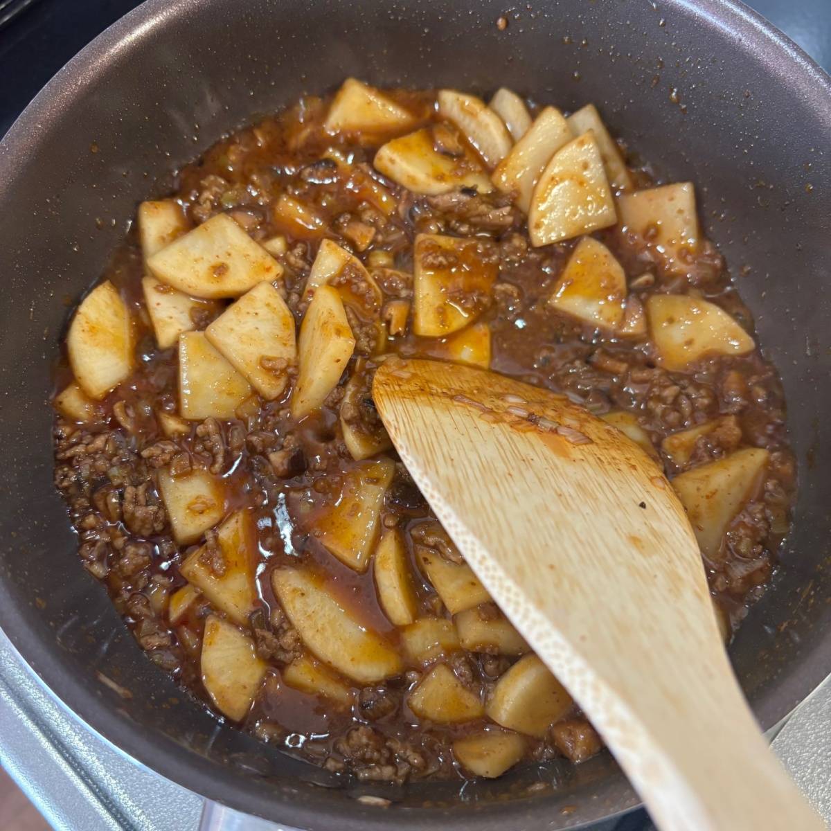 JAグループ公式の「大根の肉みそ炒め」のレシピ