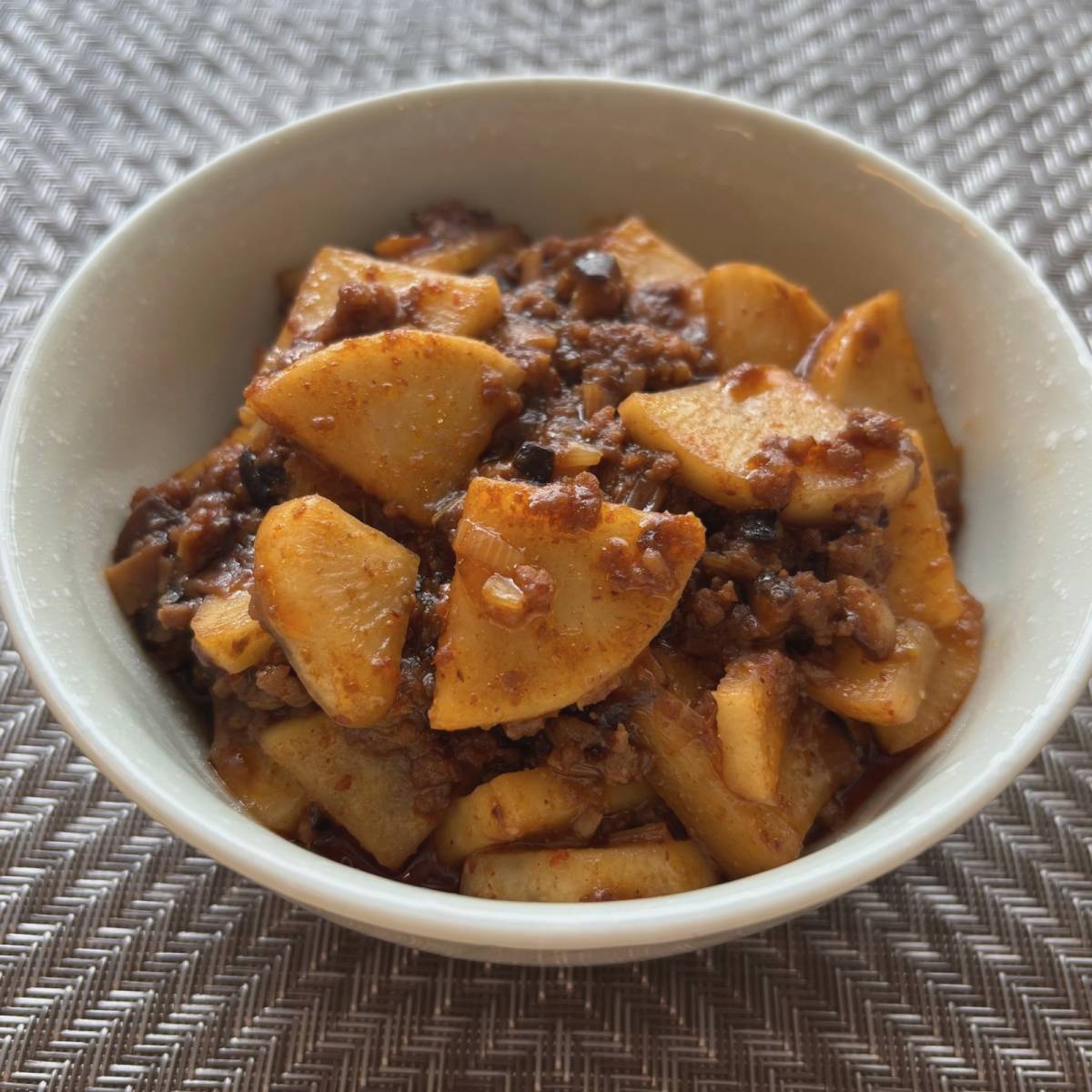 JAグループ公式の「大根の肉みそ炒め」のレシピ