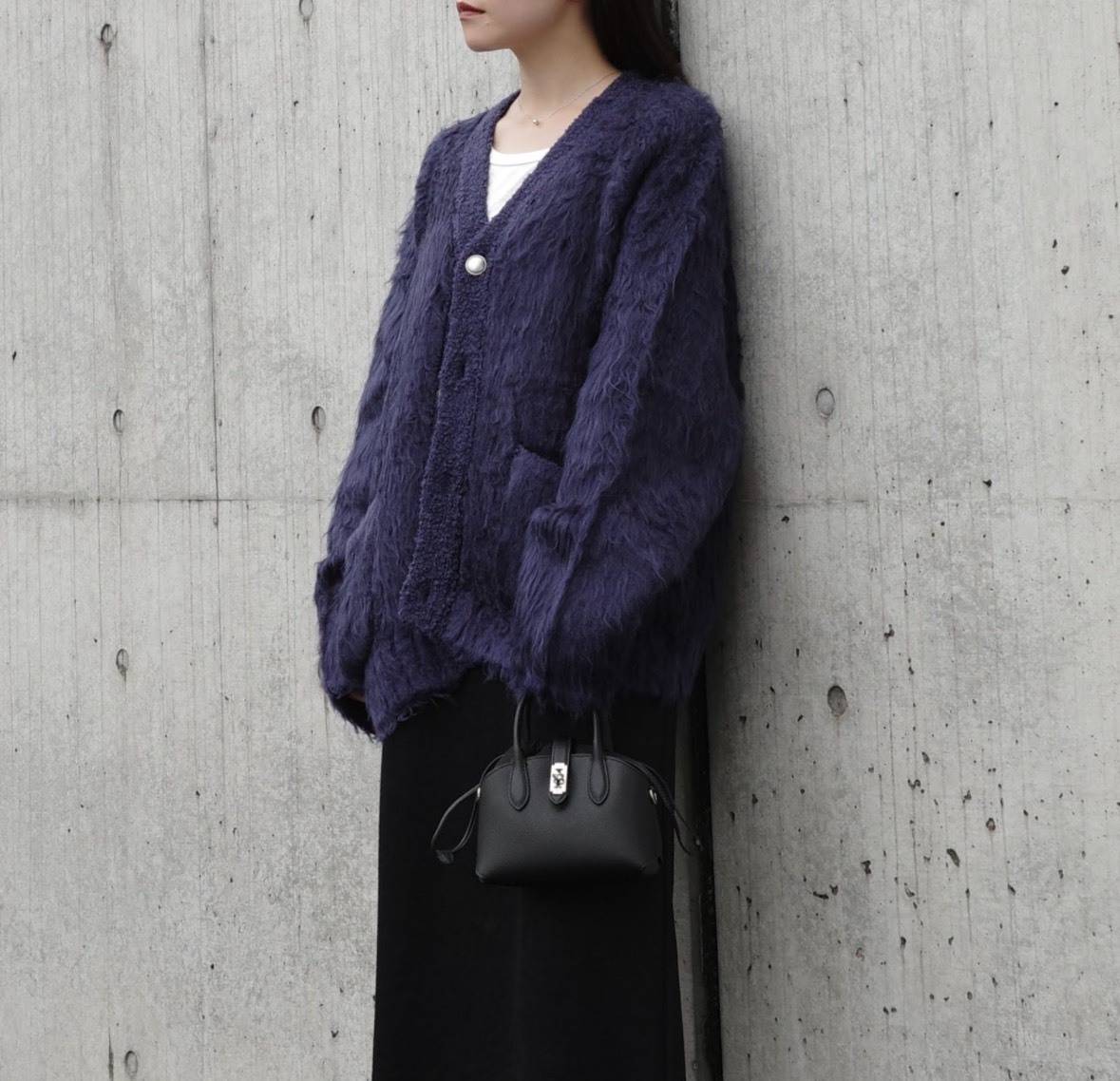 FLUFFY KNIT CARDIGAN