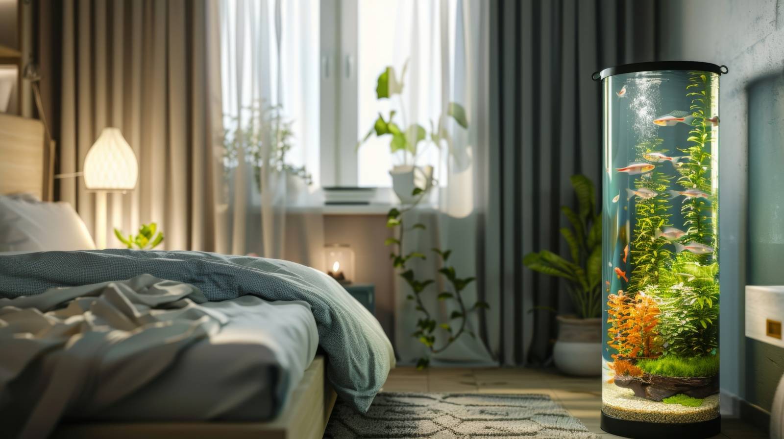 寝室　人気運　下がる　水槽