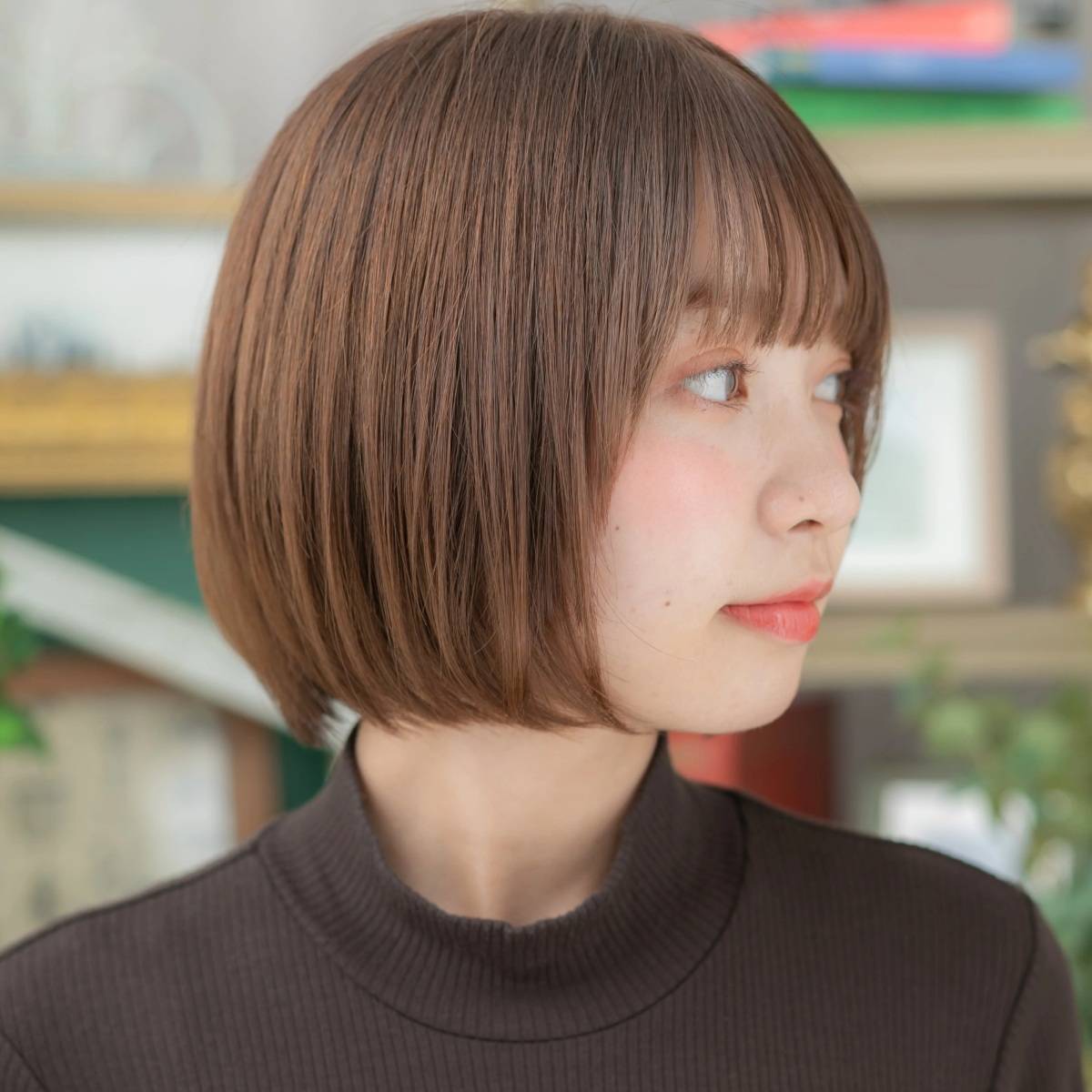 ボリュームレスなボブ