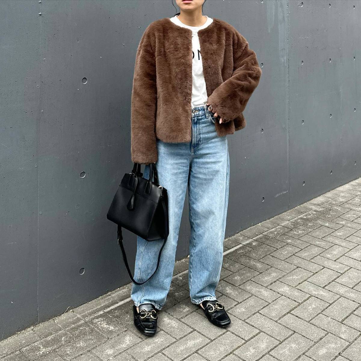 ボアアウターを羽織る!