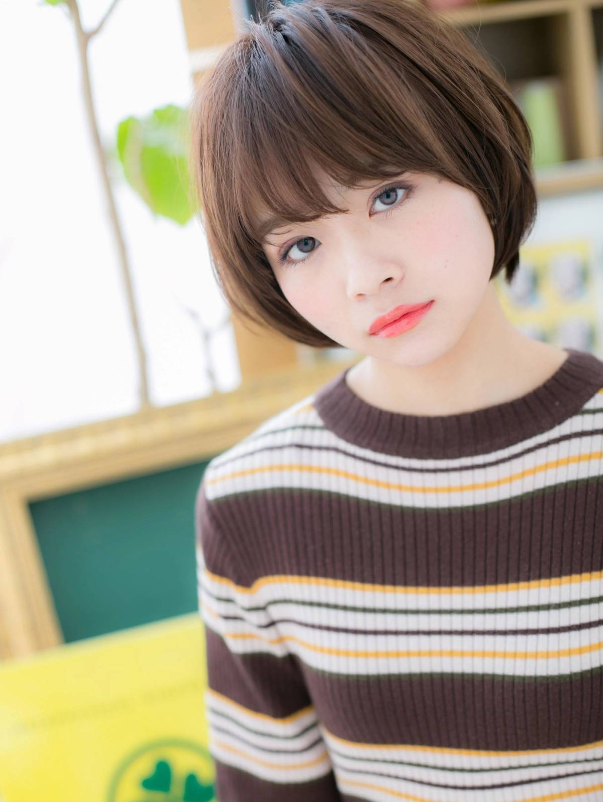 大人可愛い丸みボブ