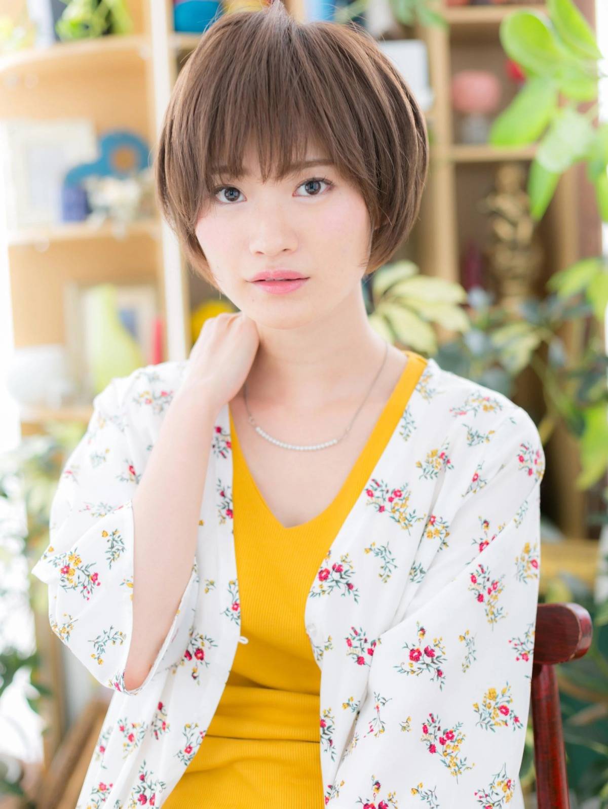 前下がりシルエットショート