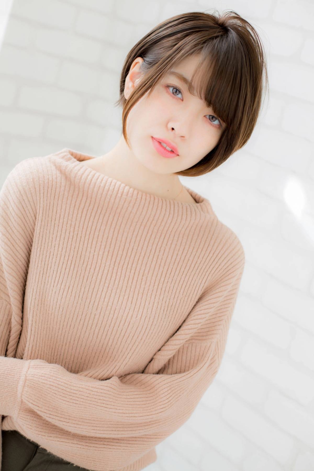 サイド長めのショート