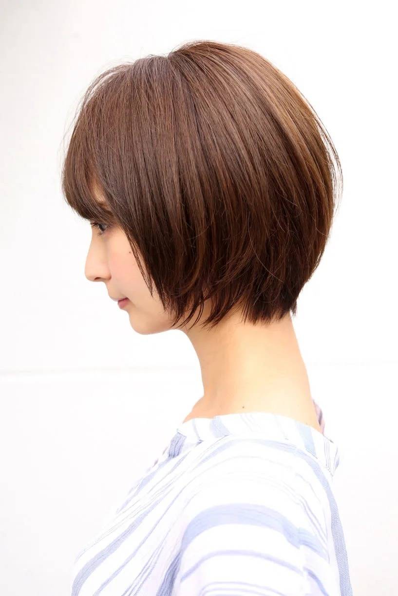 広がりにくい丸みショート