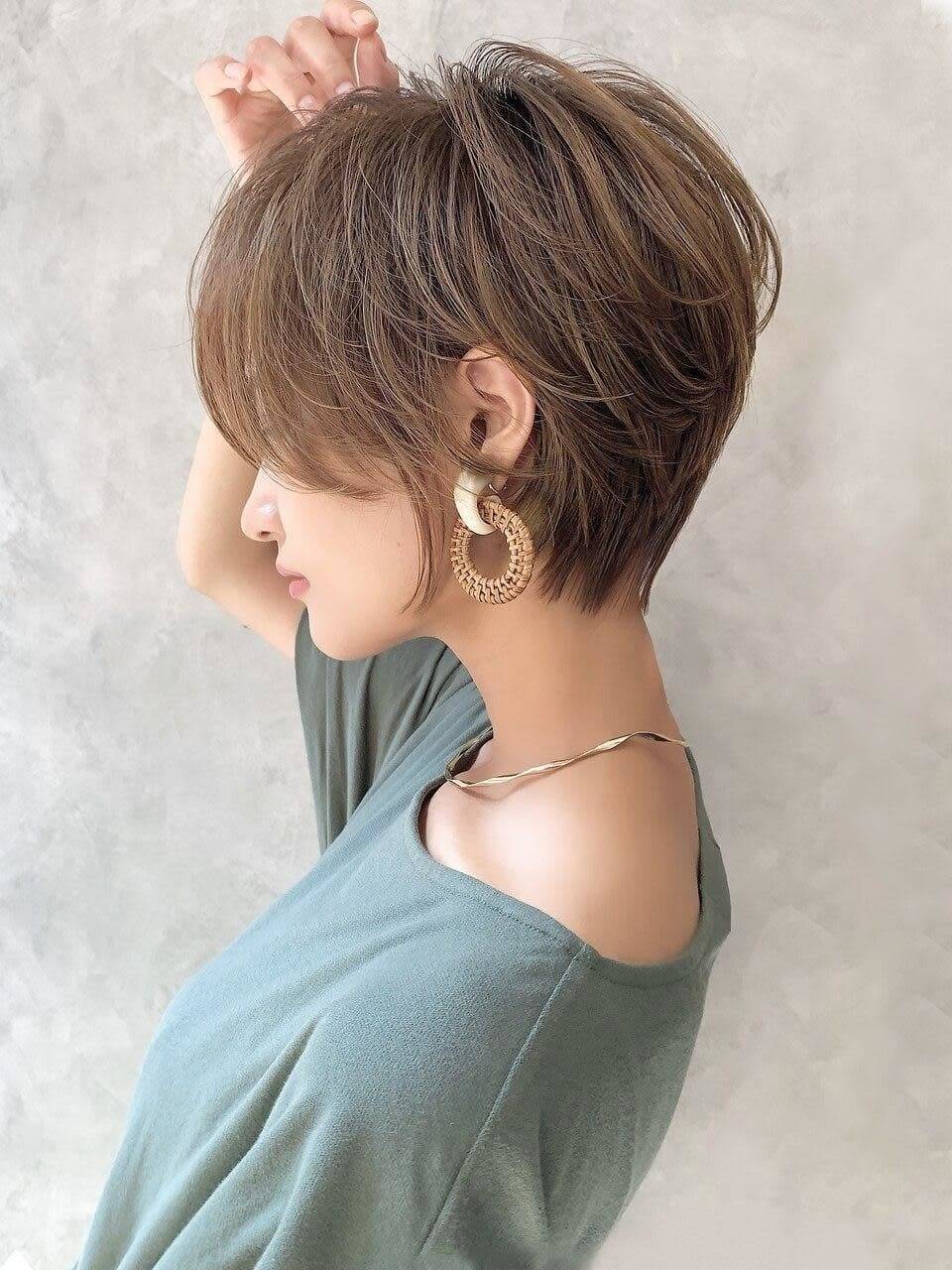 ひし形のニュアンスショート