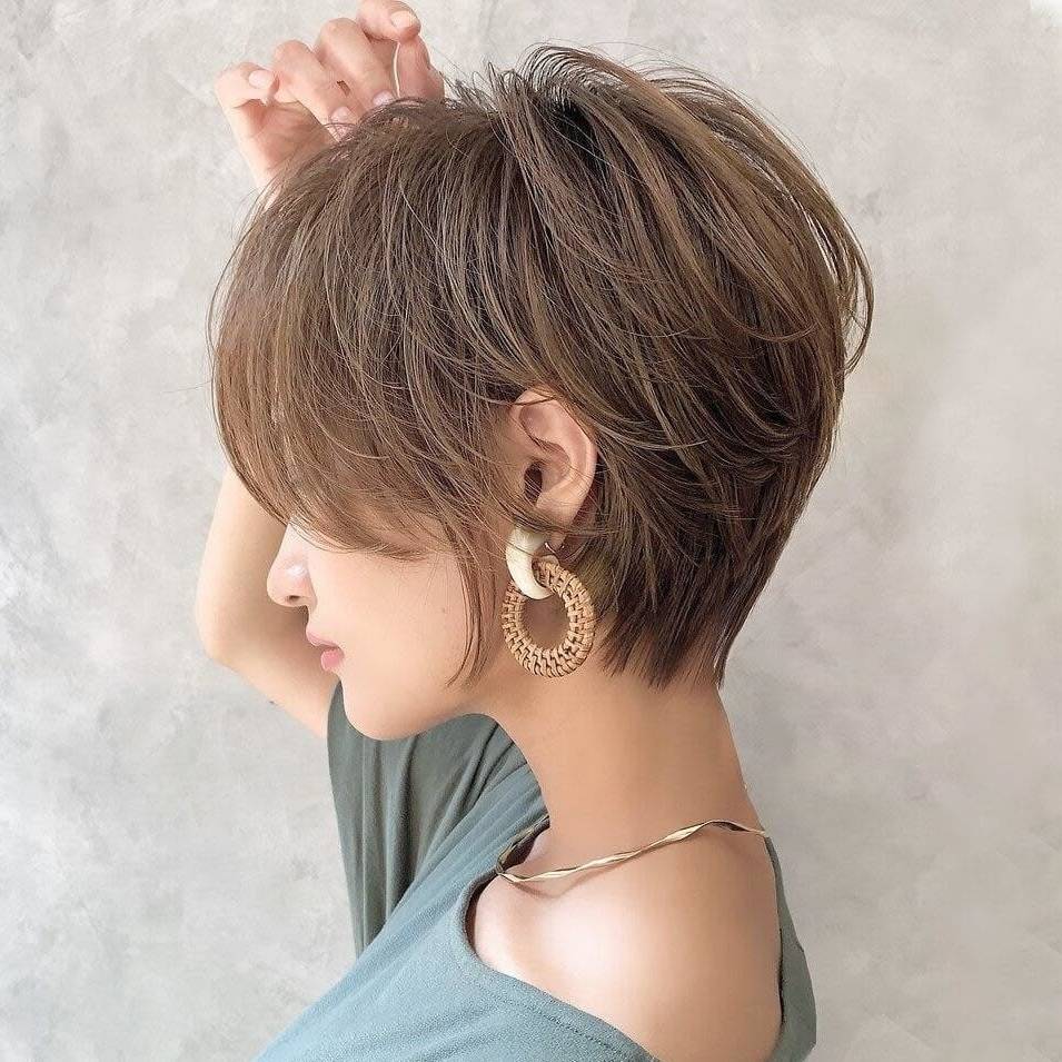 ひし形のニュアンスショート