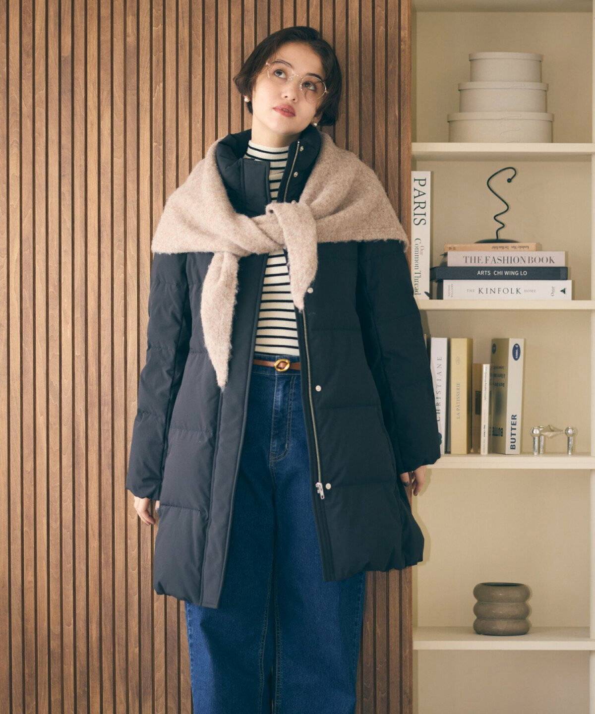 ダウンジャケットコーデ