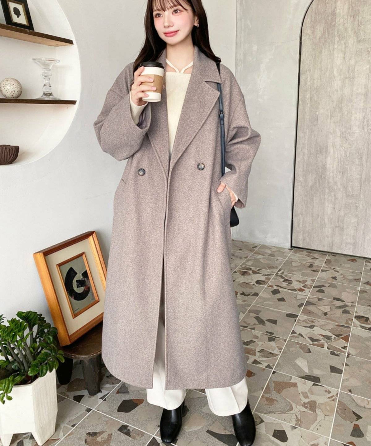 チェスターコートコーデ