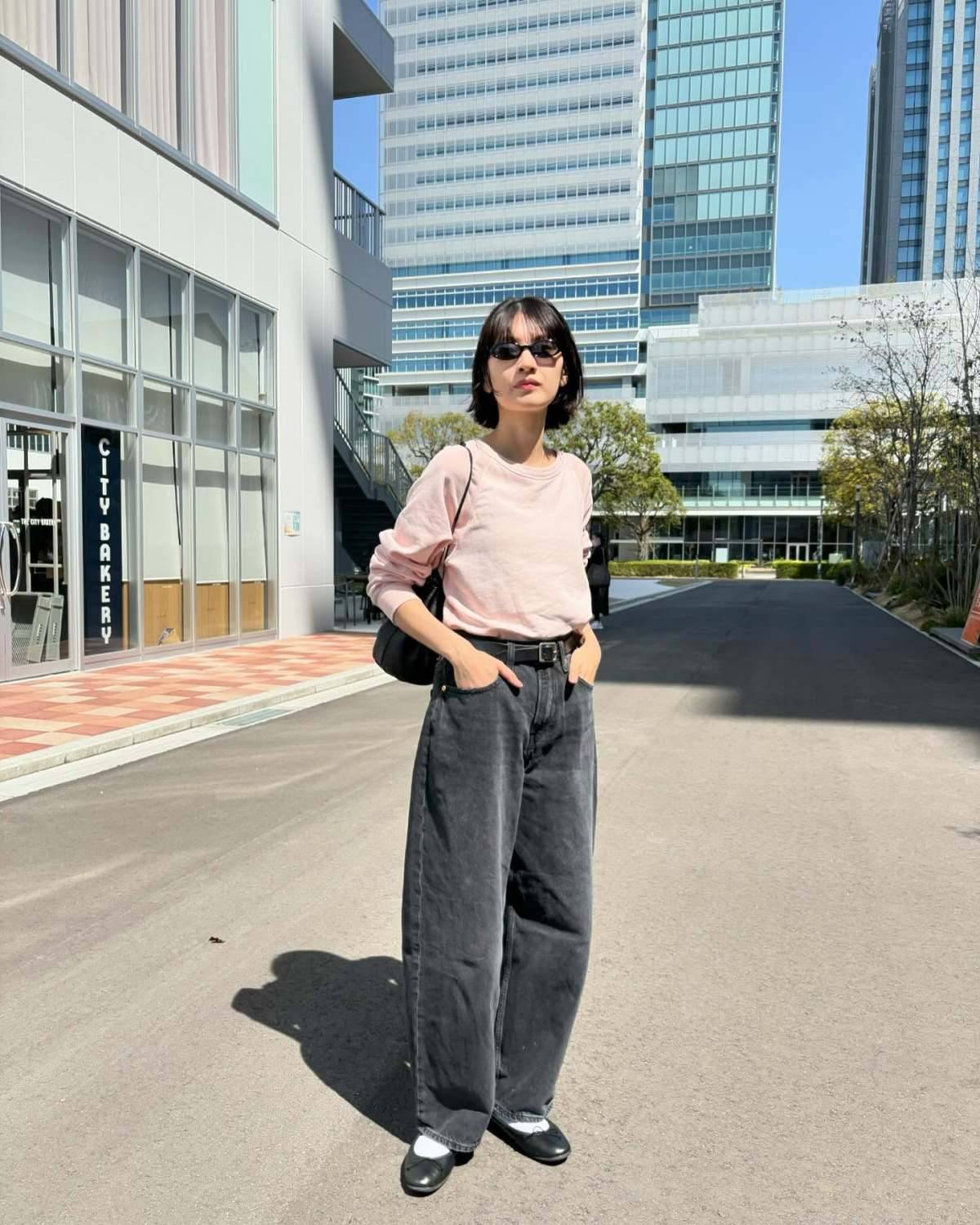 ピンクのスウェットを主役にする♡