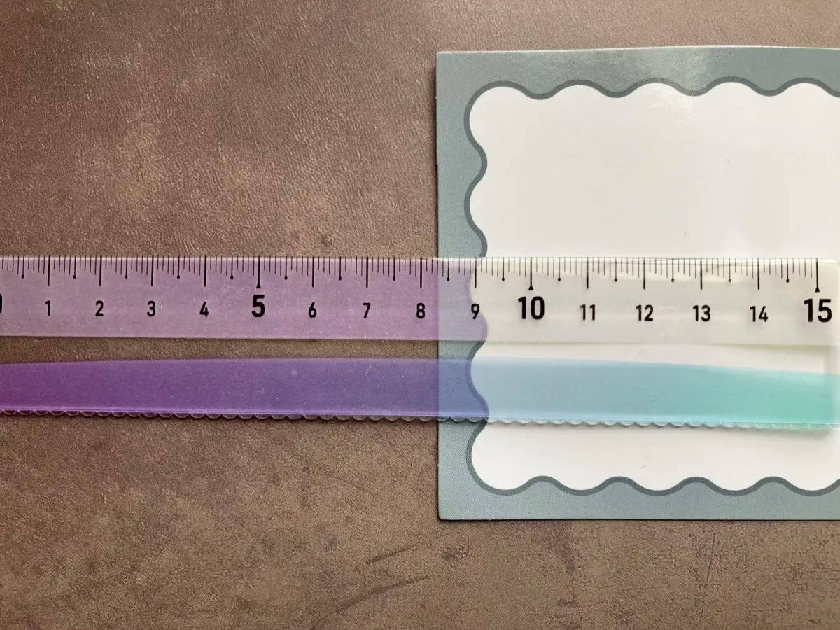 Seria(セリア)：色づく定規 15cm