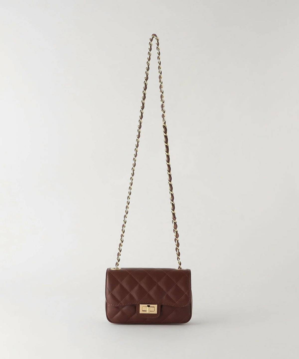 BEAUTY&YOUTH UNITED ARROWS レザー キルティング チェーン ショルダーバッグ