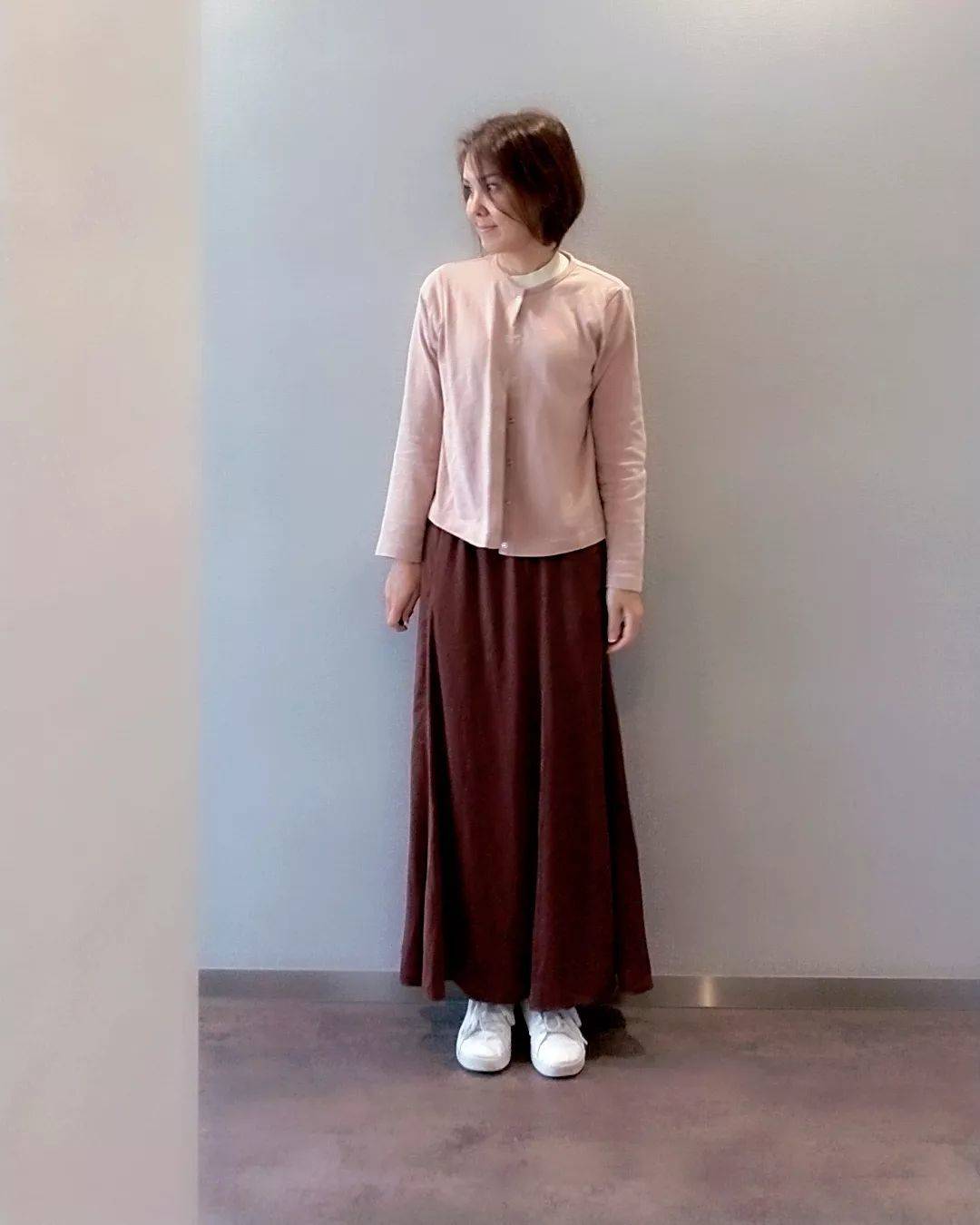 ピンク×ブラウン