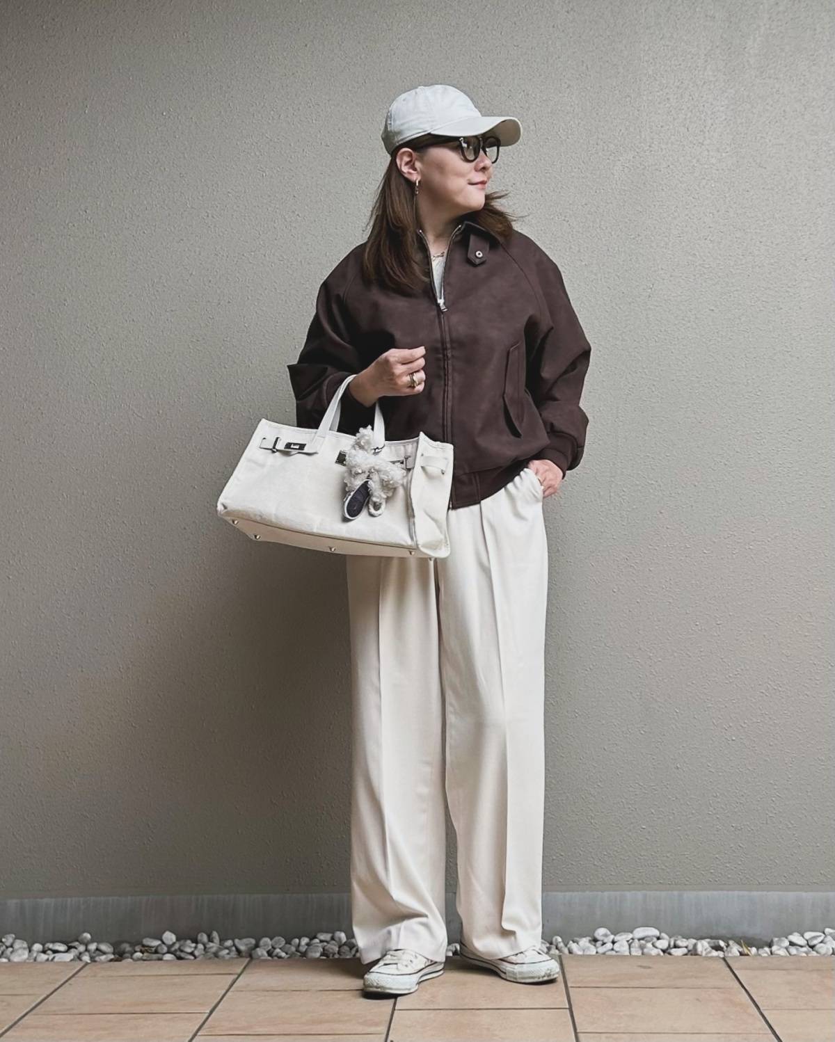 ブルゾン以外白で統一する♪