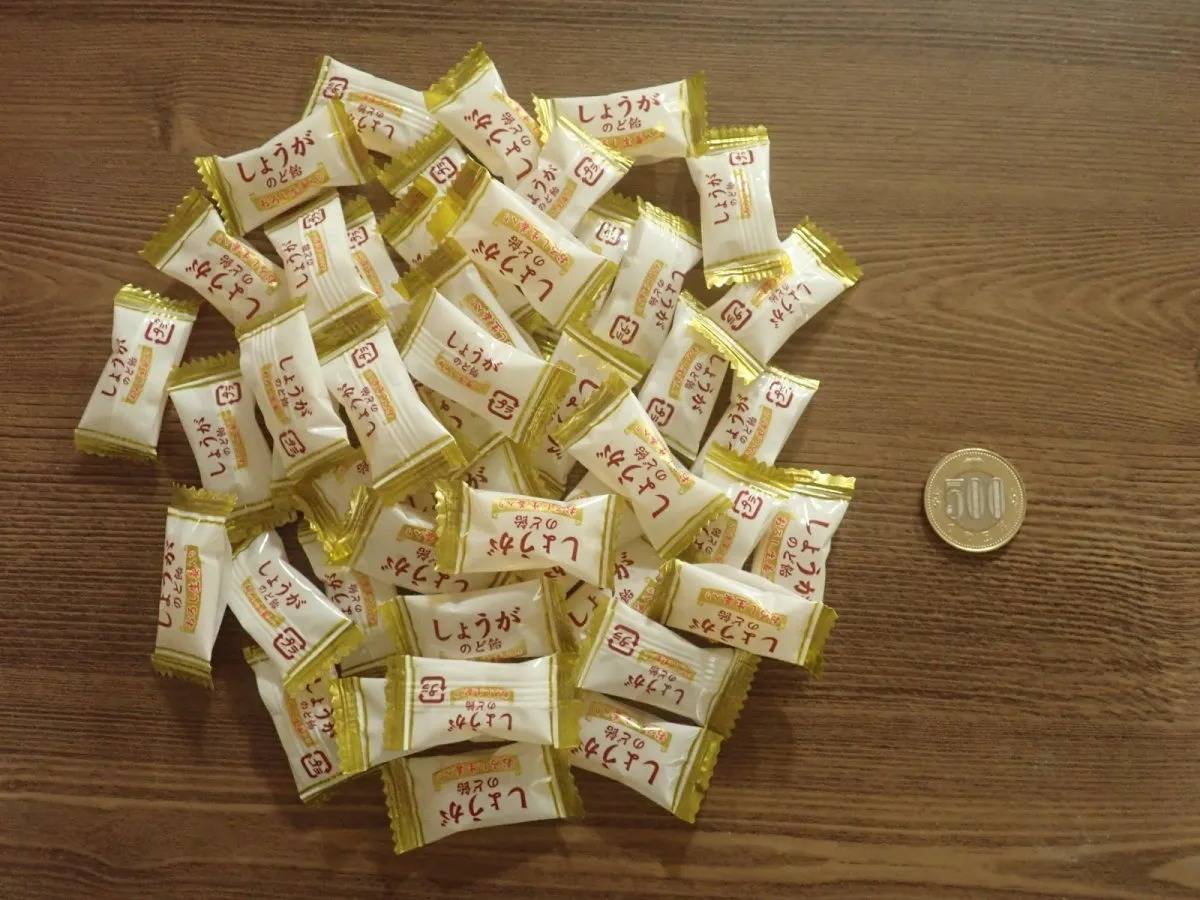 DAISO(ダイソー)：エヌエス しょうがのど飴 140g