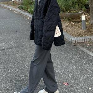 着ぶくれ知らずの美シルエット♪軽くてしっかり暖かい【UNIQLO】ダウンジャケットコーデ