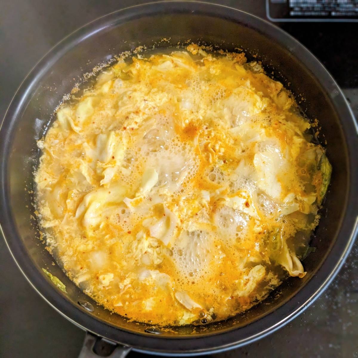 JA全農公式の「たまごとキムチの冷製スープ」のレシピ