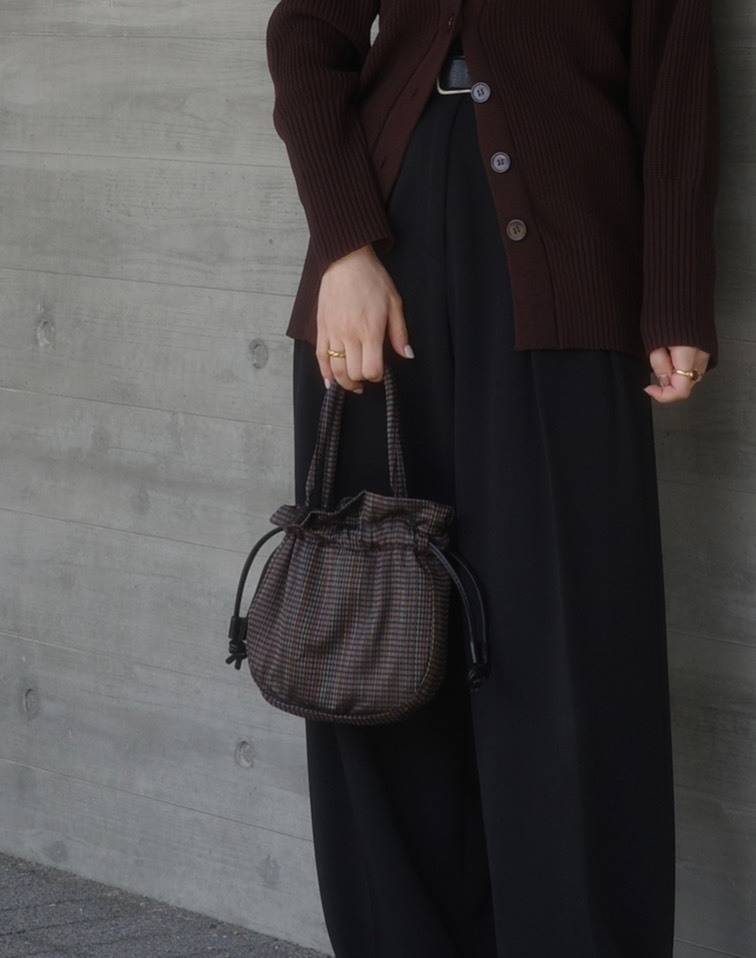 BIGOTREの2way巾着バッグ