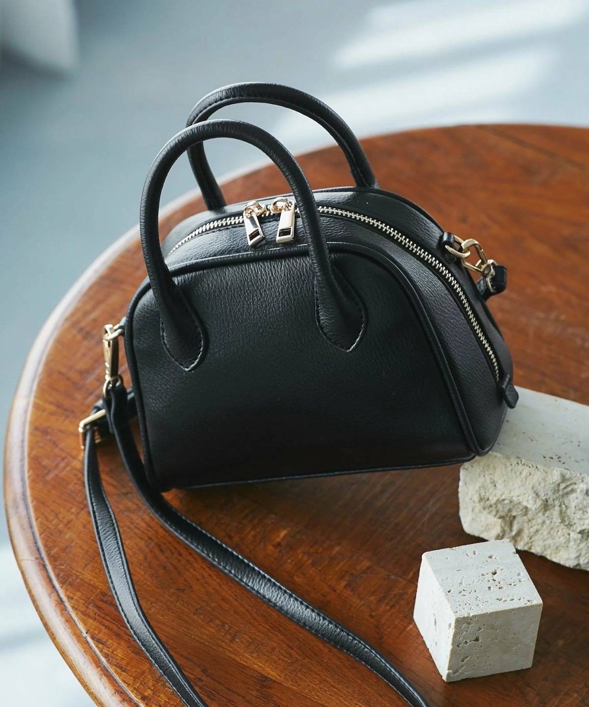 ROPE' PICNIC 旅するボストンバッグ ソフトシンセティックレザーミニボストンバッグ