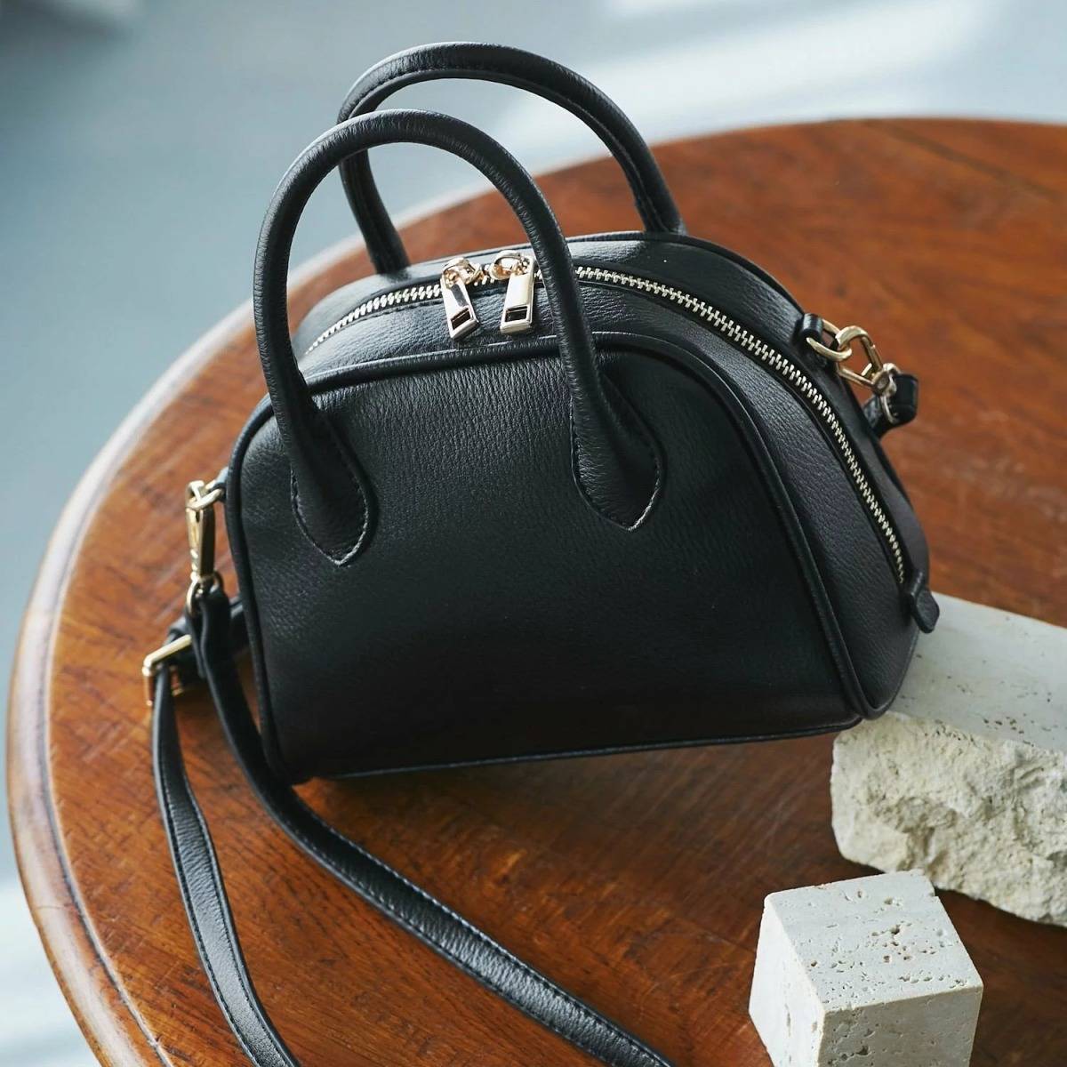 ROPE' PICNIC 旅するボストンバッグ ソフトシンセティックレザーミニボストンバッグ