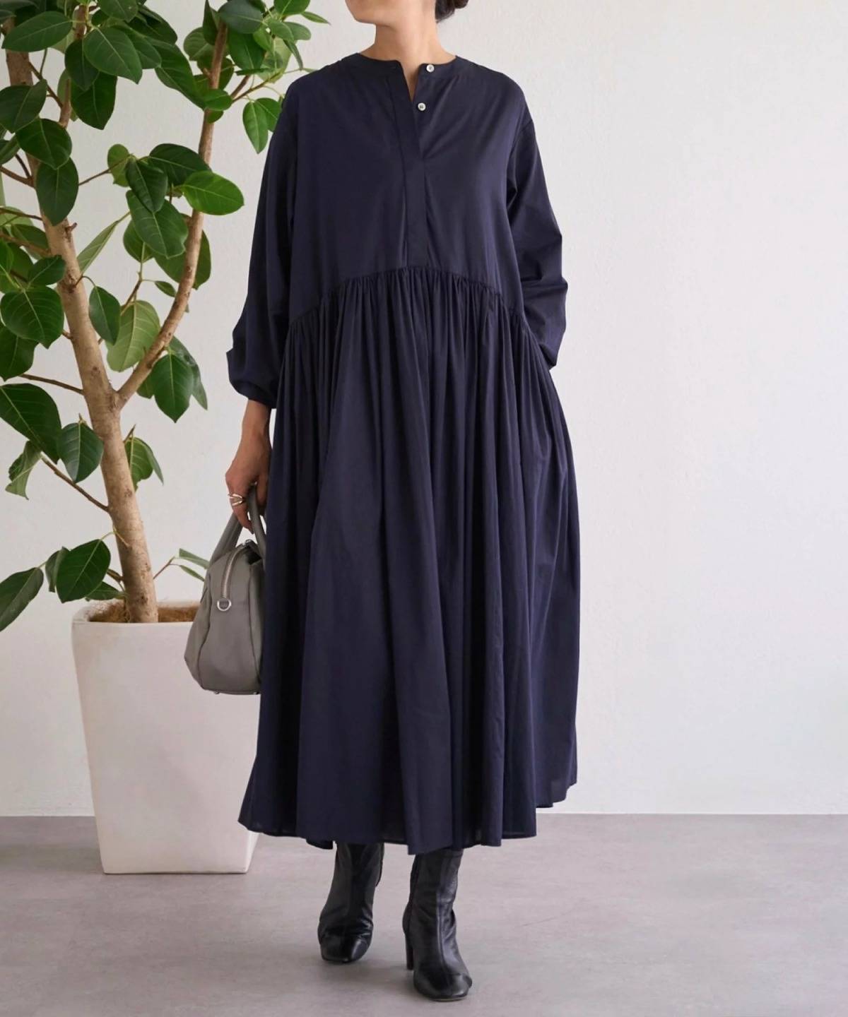 BEARDSLEY ギャザーワンピース