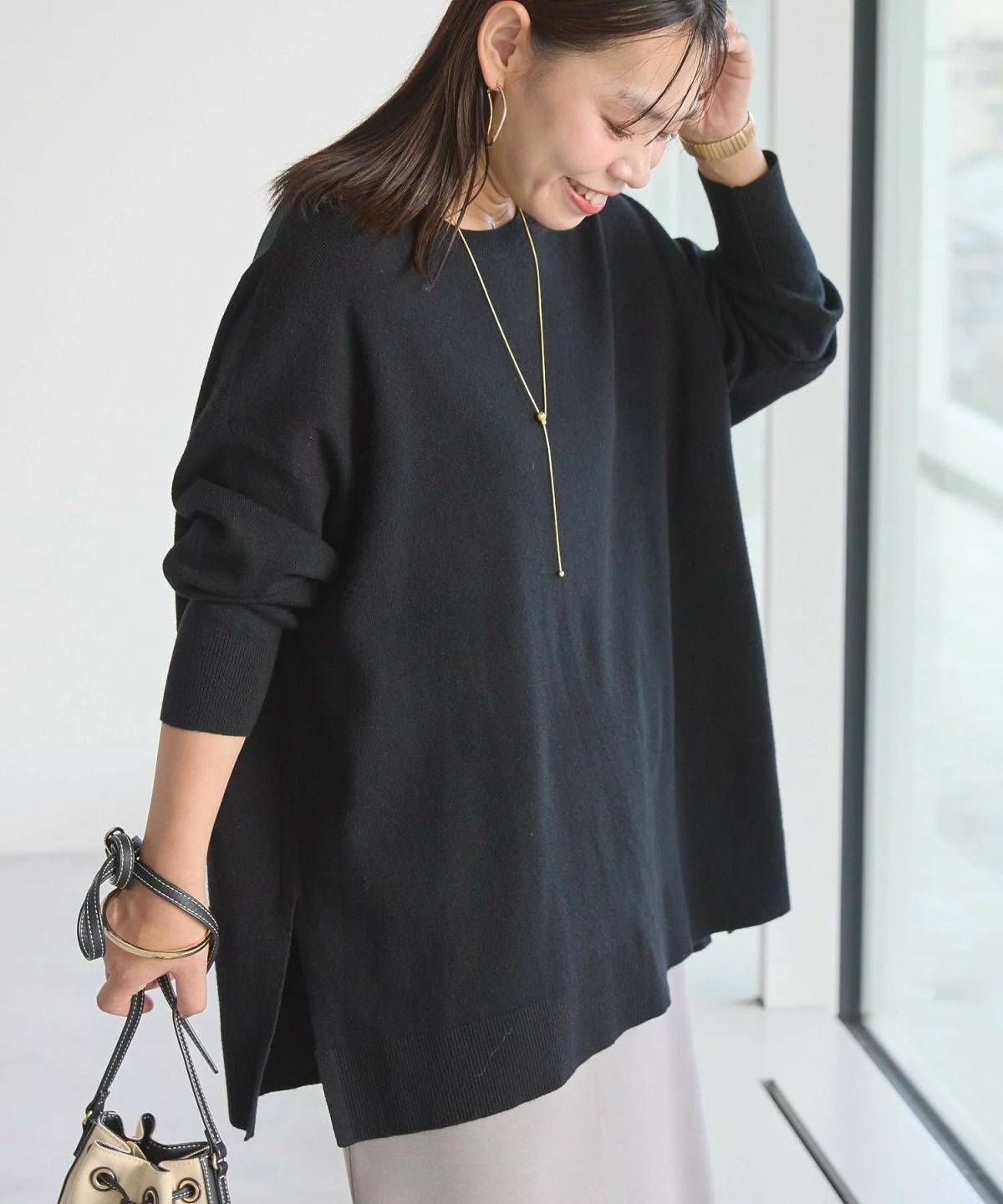 AMERICAN HOLIC バイパチロングニットプルオーバートップス