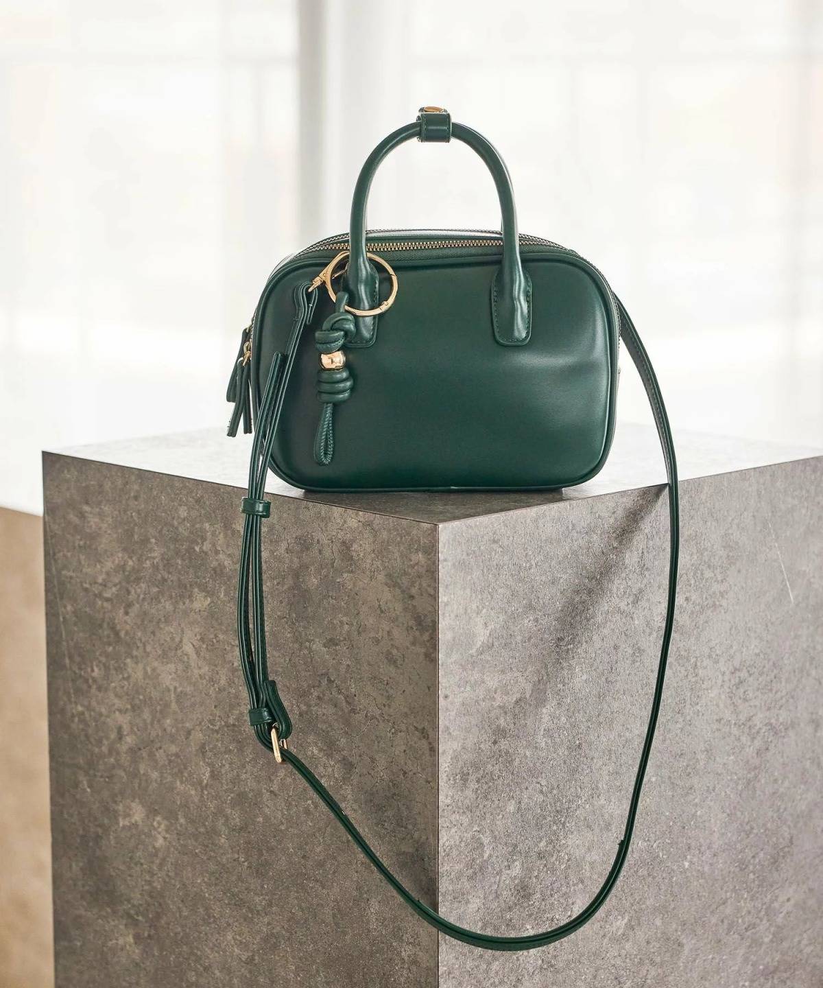 studio CLIP チャーム付き2ROOMボストンバッグ