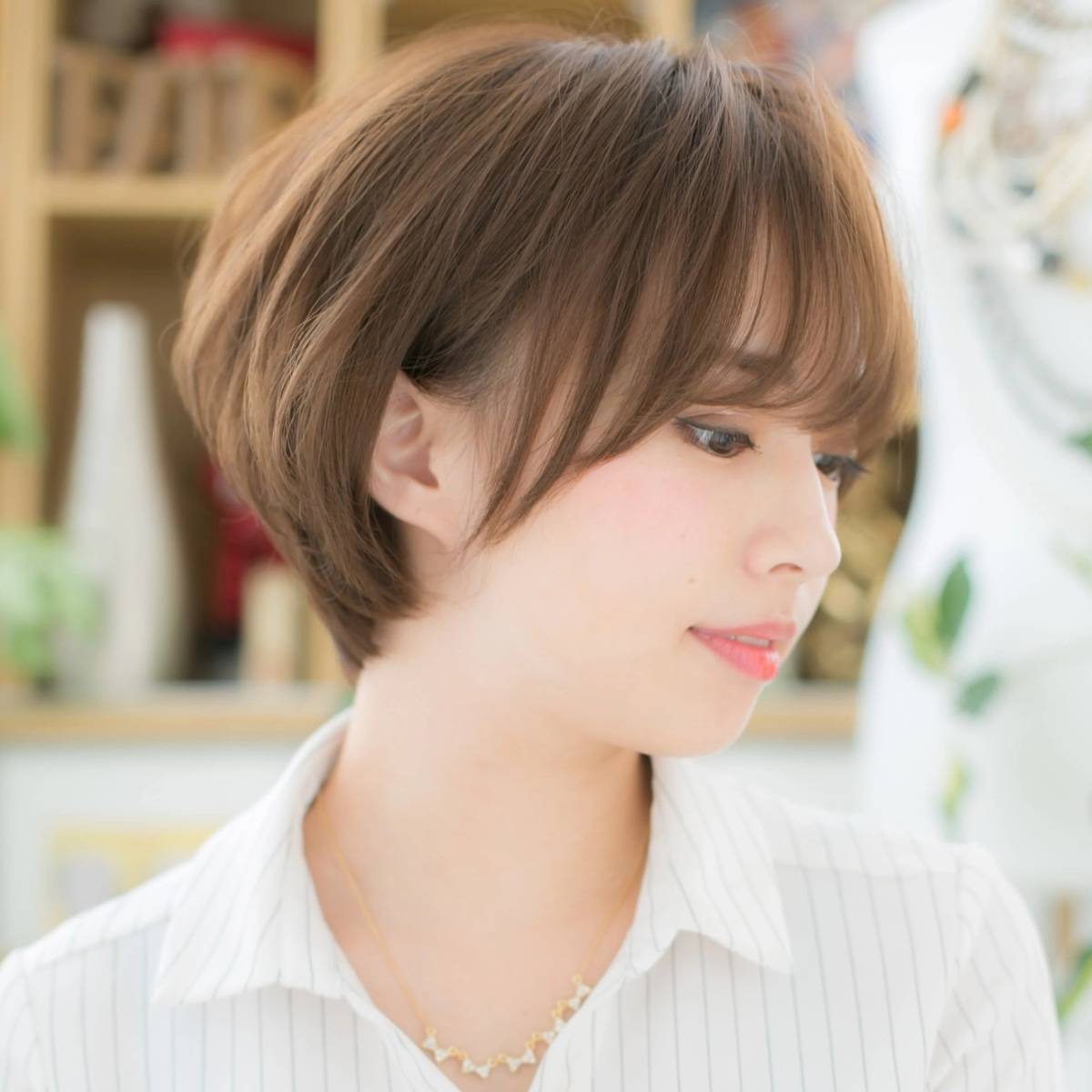 まとまり感丸みボブ