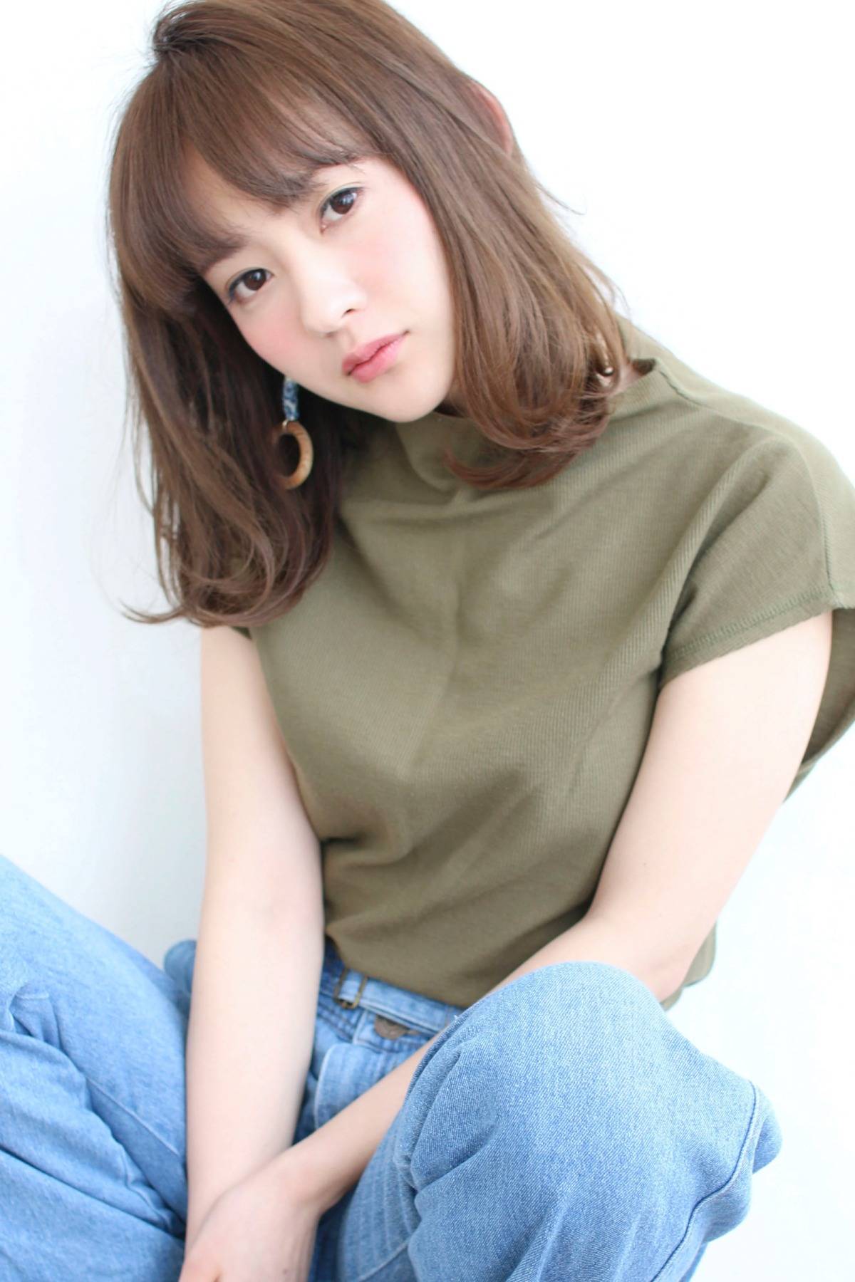 ナチュラルなロングボブ