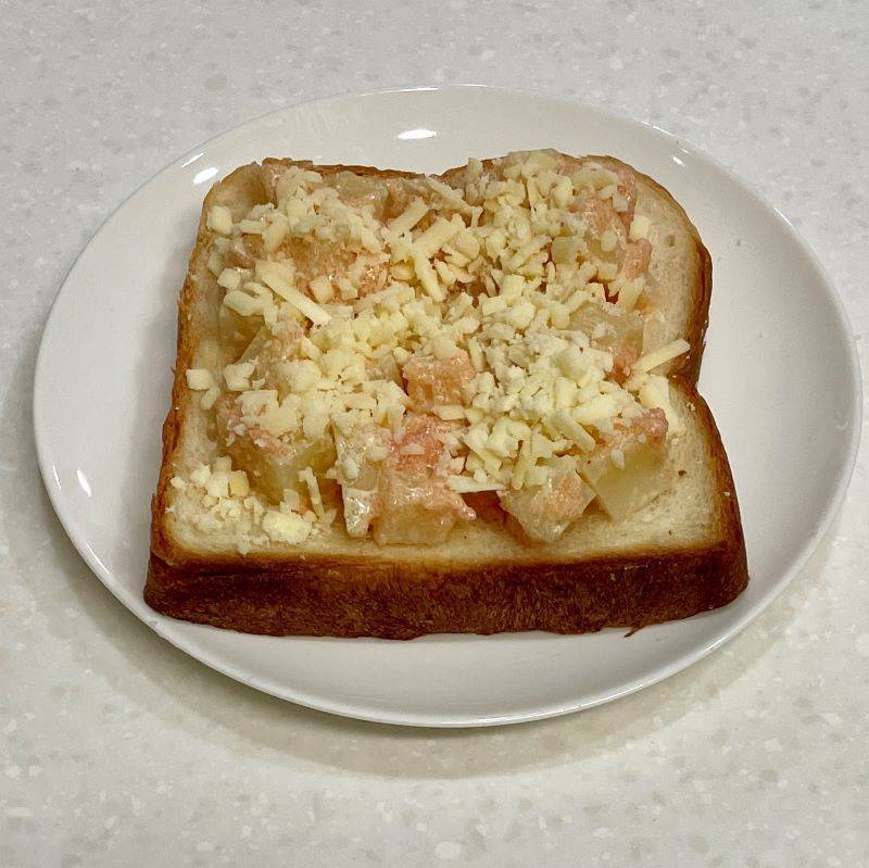 JAグループ公式の「じゃが芋と明太子のトースト」のレシピ