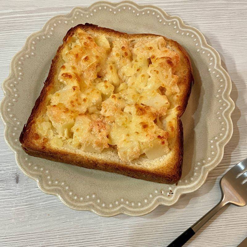 JAグループ公式の「じゃが芋と明太子のトースト」のレシピ