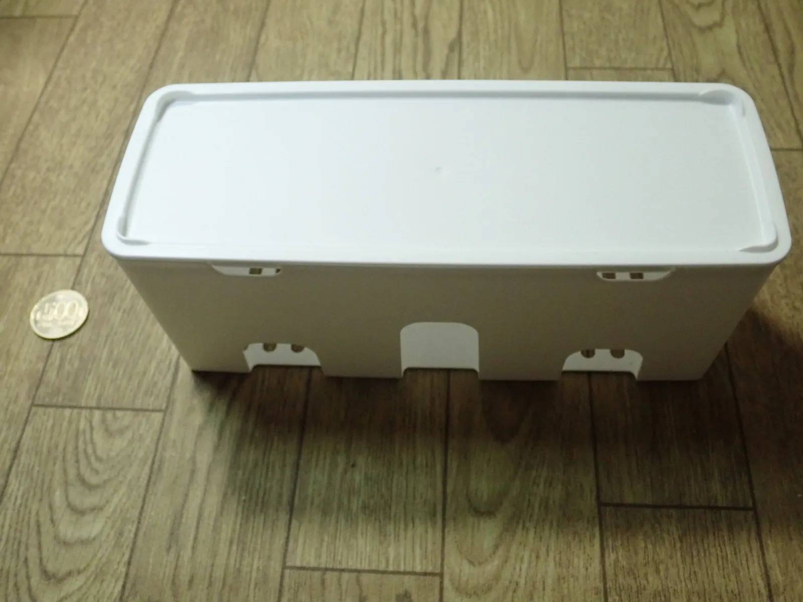 DAISO(ダイソー):タップ収納ケース ホワイト