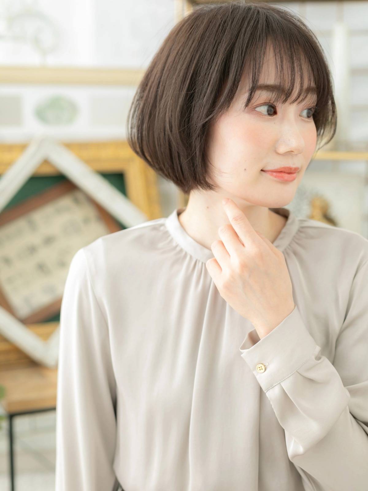 ナチュラルまとまりボブ