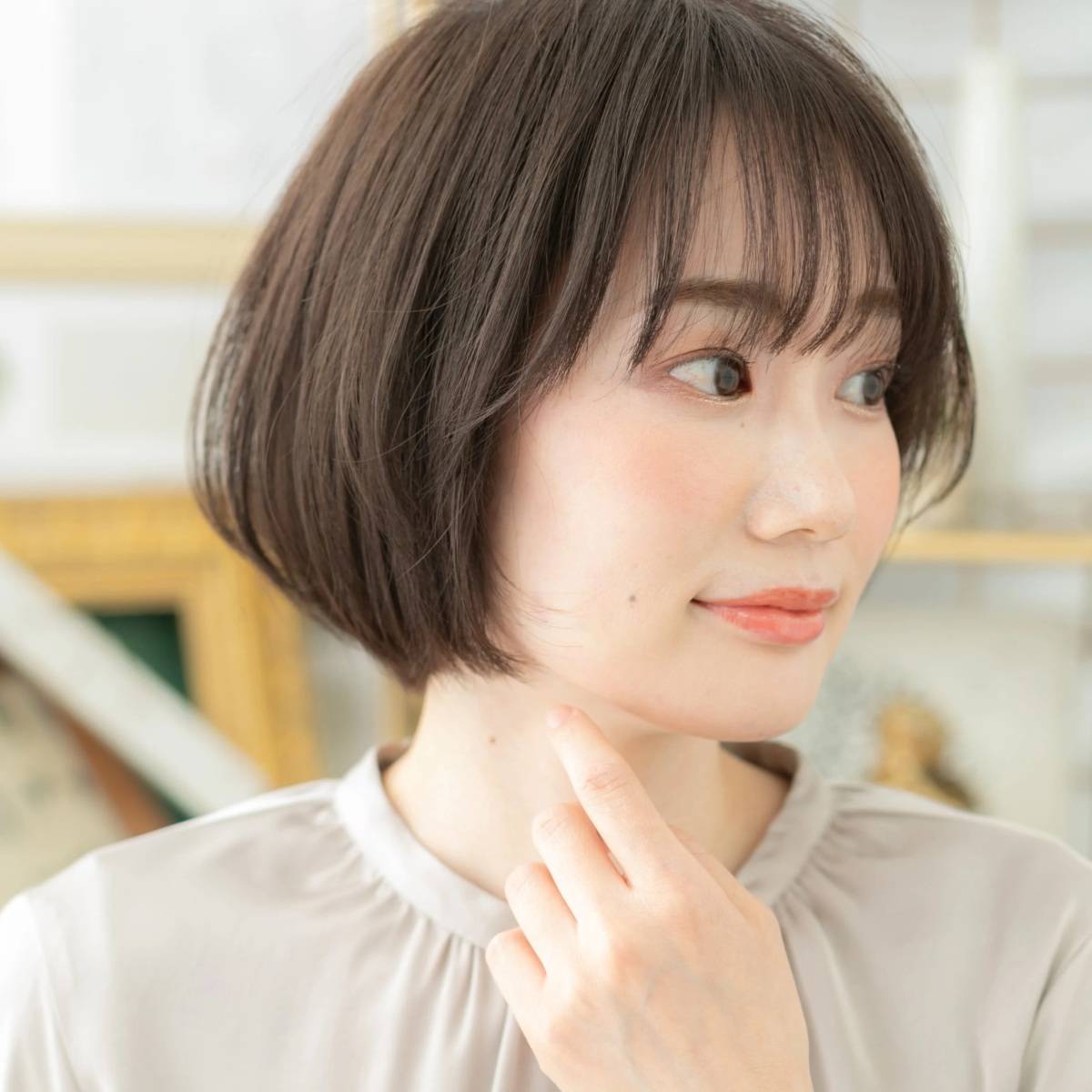 ナチュラルまとまりボブ