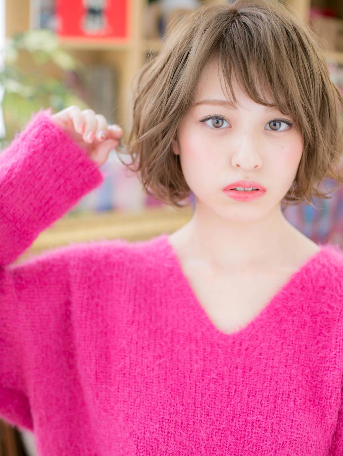 くせ毛風ニュアンスボブ