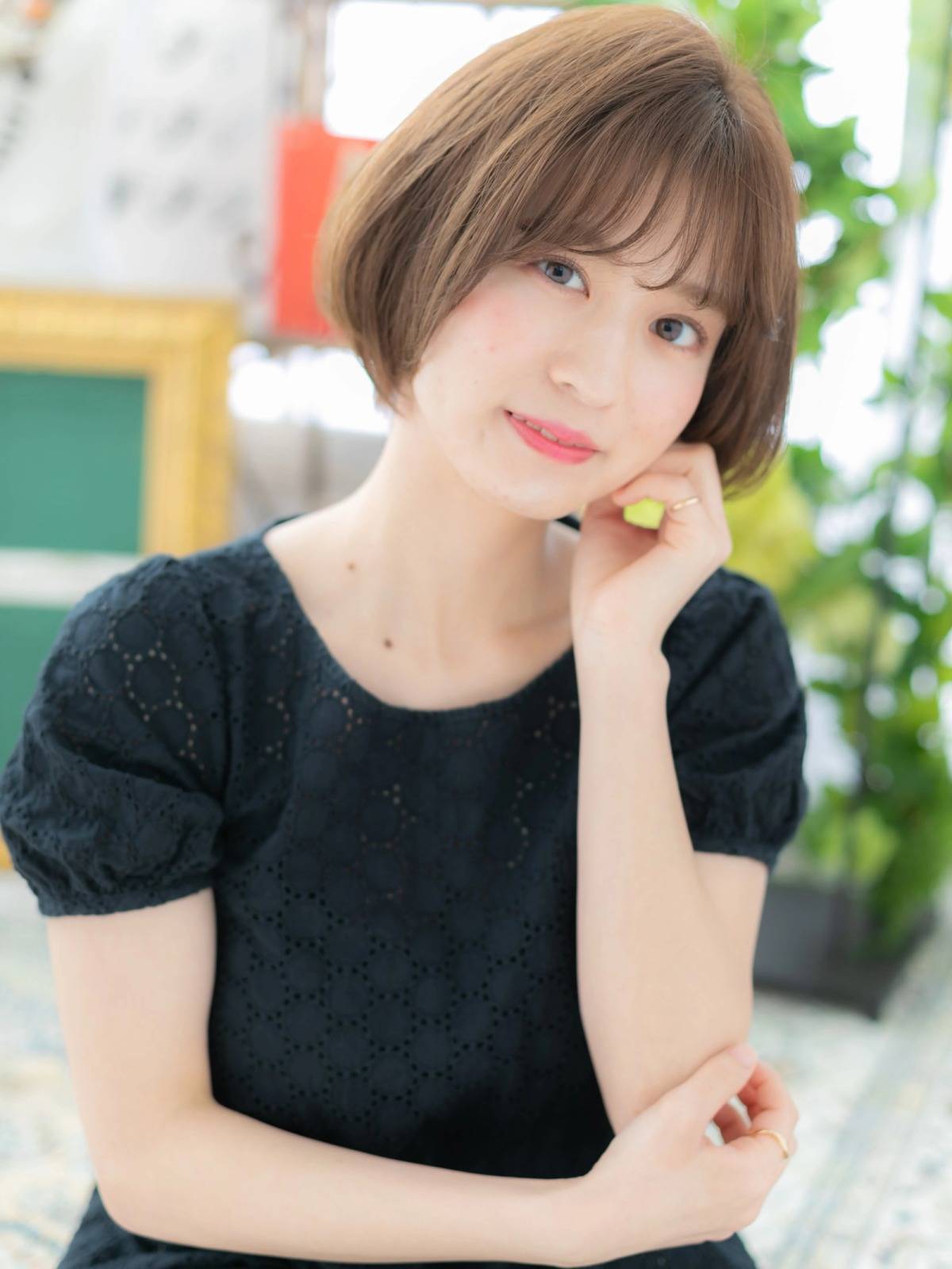 まとまり感丸みボブ