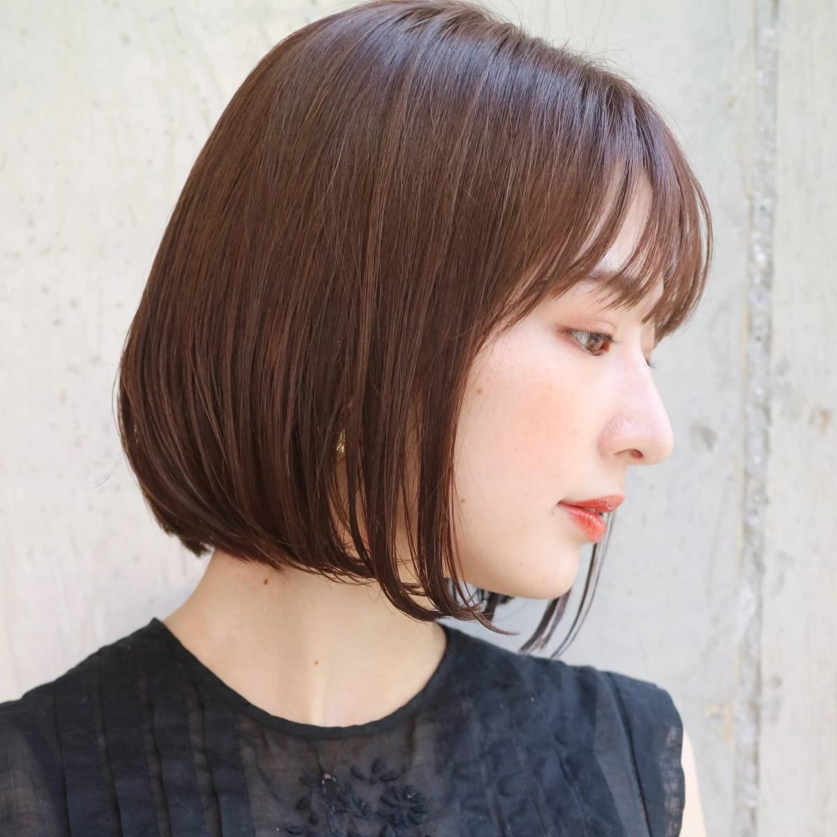 内巻きワンカールボブ