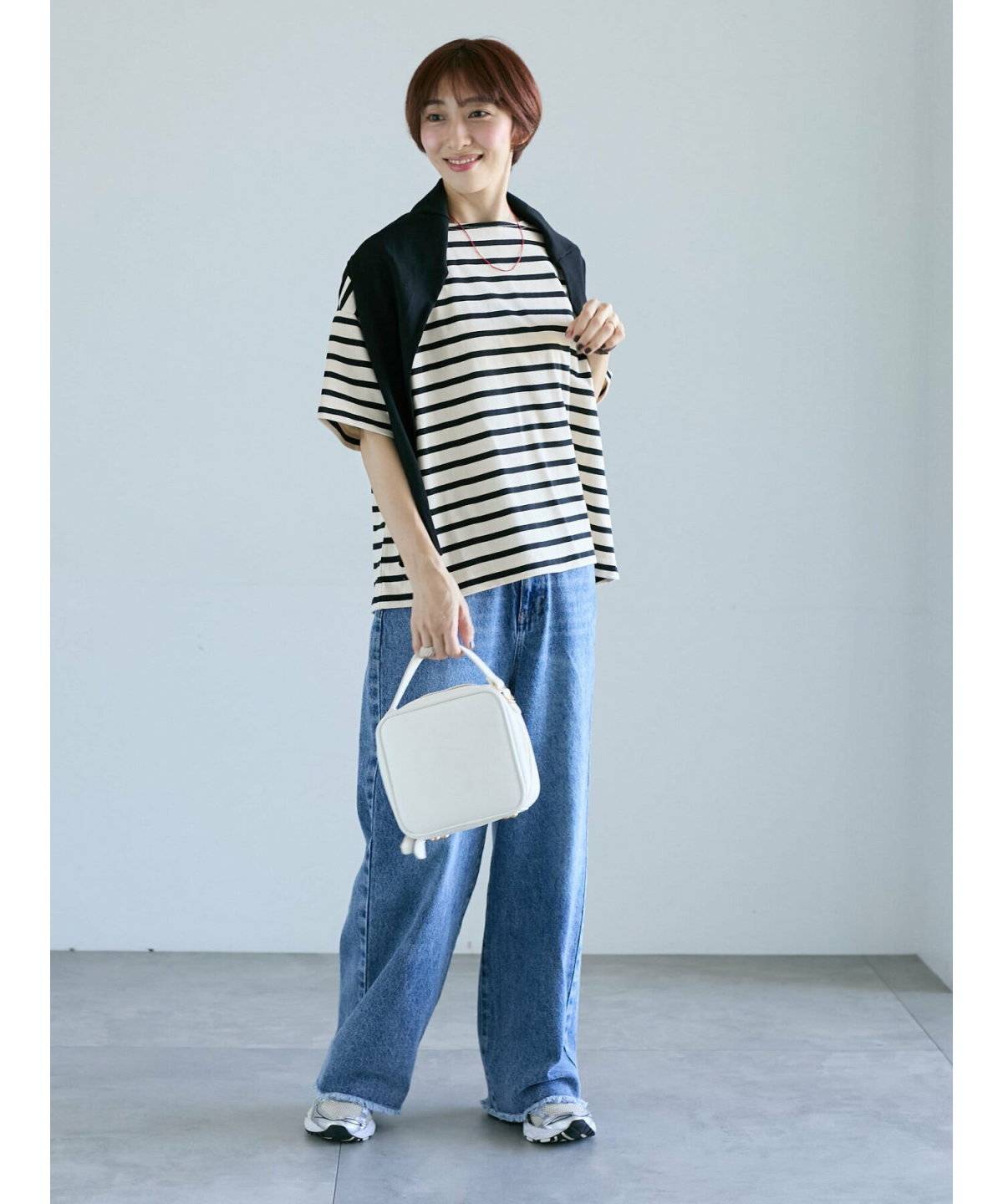 デニムパンツコーデ