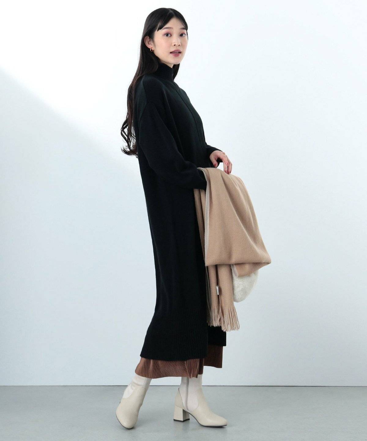 ロングワンピースコーデ