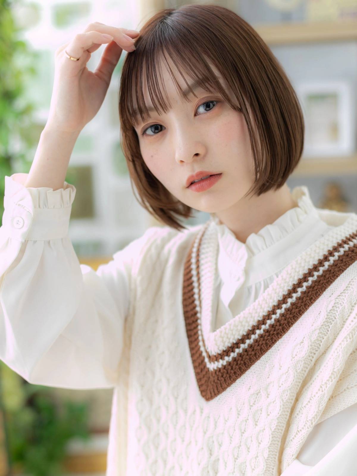 シンプルストレートボブ