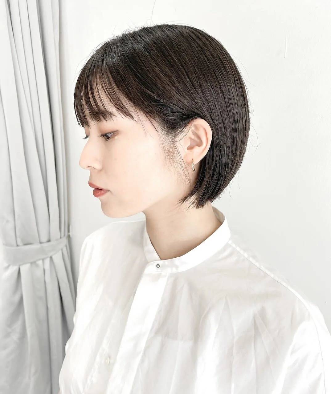 ぺたんこ見えしやすいボブ