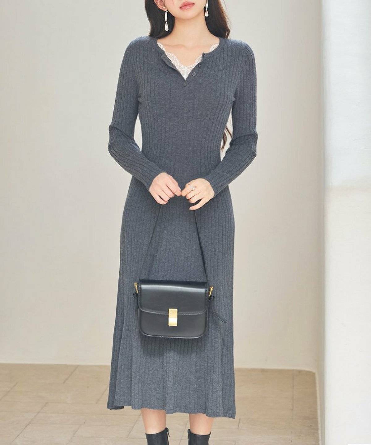 ニットワンピース