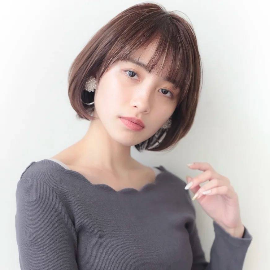 シンプルなナチュラルボブ
