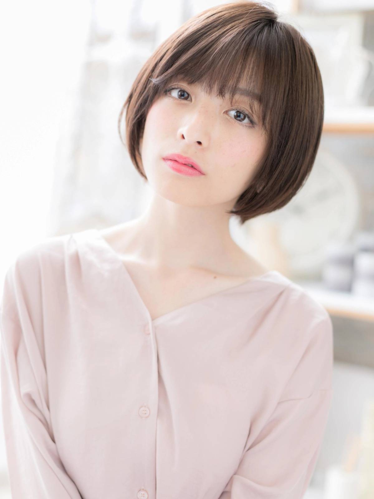 ツヤ感丸みボブ